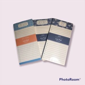 Rae Dunn set of 3 notepads